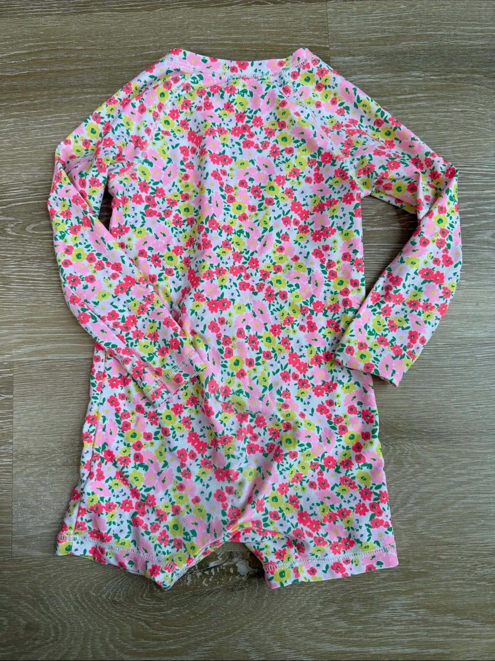 Old Navy Floral Swimsuit Rash Guard Size 3T